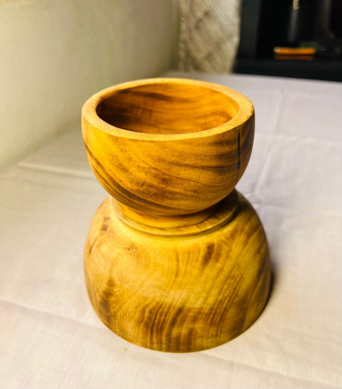 WOODEN BOWL 6"