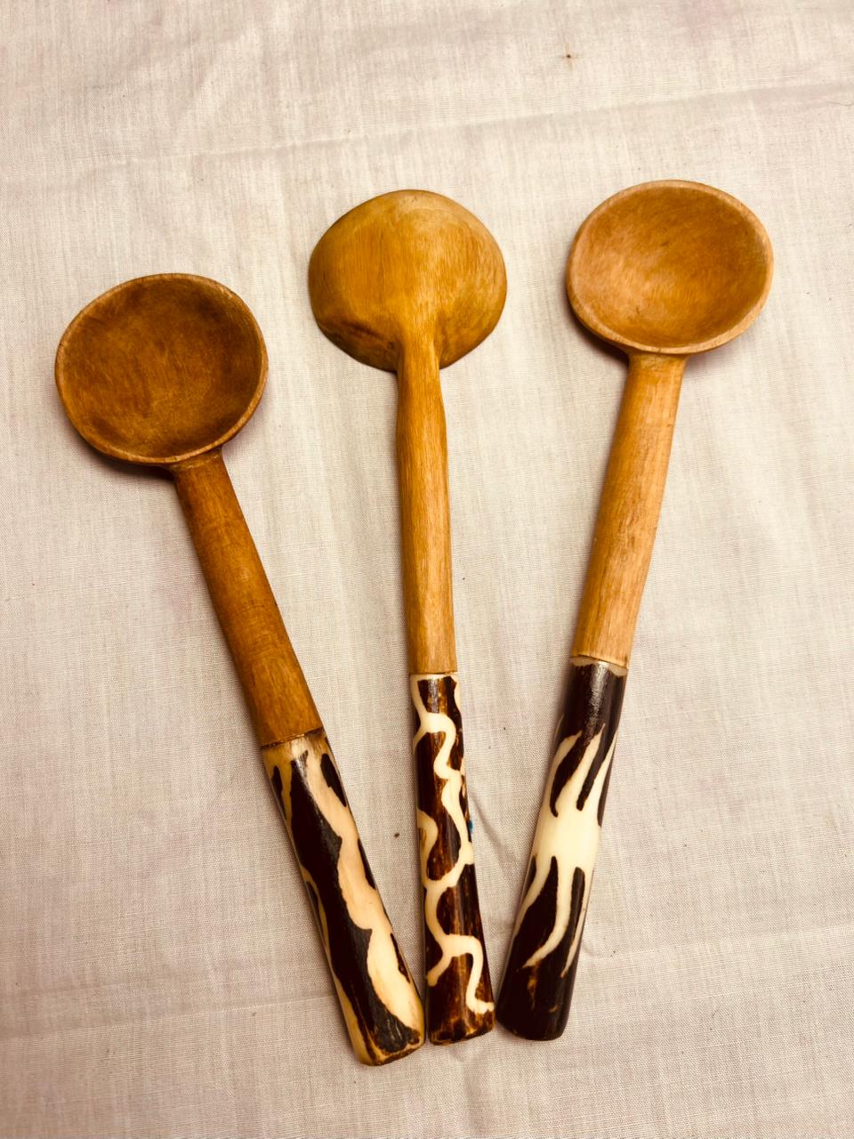 WOODEN TABLE SOUP SPOON